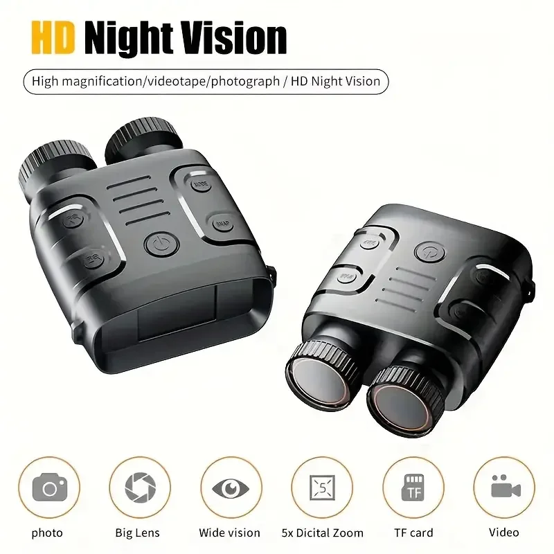 2.5K Binocular Infrared Night-Visions Device 5X Binocular Day Night Use Photo Video Taking Digital Zoom For Hunting Boating, Ba
2.5K Binocular Infrared Night-Visions Device 5X Binocular Day Night Use Photo Video Taking Digital Zoom For Hunting Boating, Ba