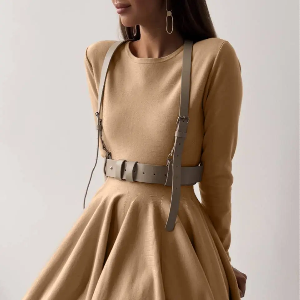 Round neck waist cinched knitted dress for women, versatile and high-end ins style pleated woolen dress
Round neck waist cinched knitted dress for women, versatile and high-end ins style pleated woolen dress