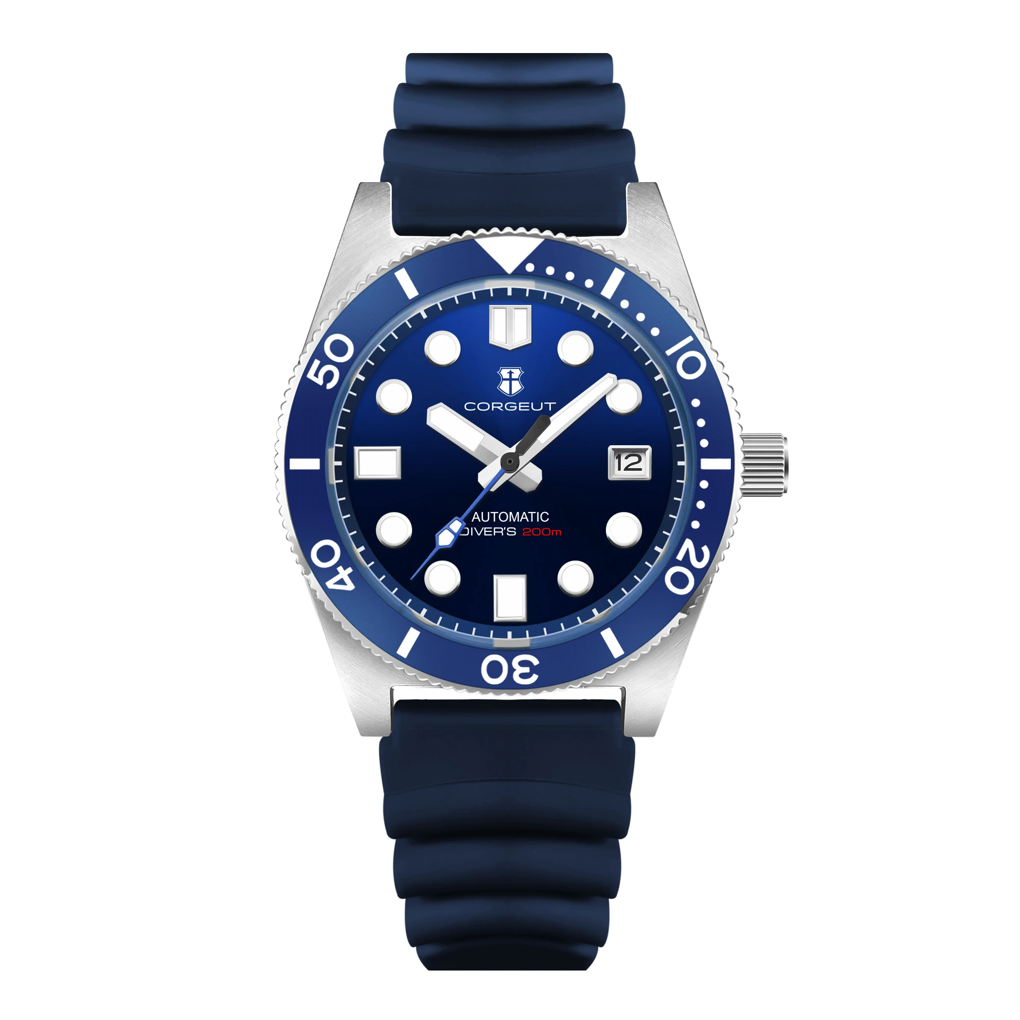 40mm CORGEUT NH35 Movement Automatic Mechanical Men's Watch Sapphire Slass Waterproof Watch Sports Leisure Luminous Diving Watch
40mm CORGEUT NH35 Movement Automatic Mechanical Men's Watch Sapphire Slass Waterproof Watch Sports Leisure Luminous Diving Watch