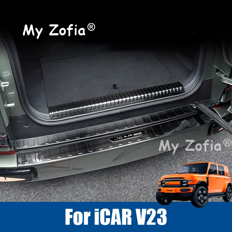 Car Stainless Rear Bumper Plate Trunk Guard Cover Sticker Protector Decoration Accessories For iCAR V23 iCAUR V23 2025 2026
Car Stainless Rear Bumper Plate Trunk Guard Cover Sticker Protector Decoration Accessories For iCAR V23 iCAUR V23 2025 2026