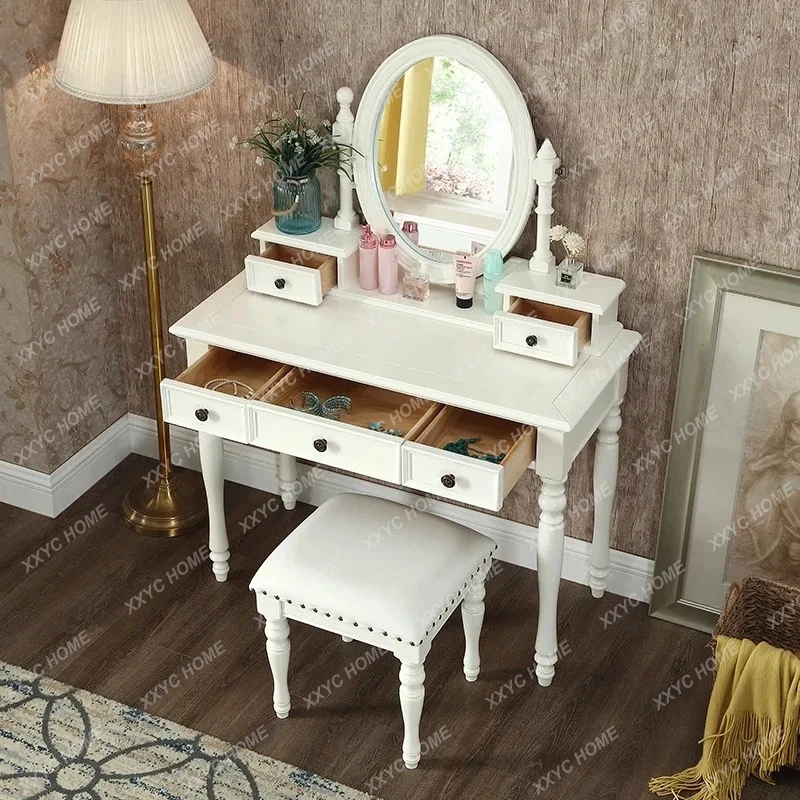 XSmall Apartment Simple Dresser Makeup Table, Light Luxury Solid Wood Engraving Makeup Table
XSmall Apartment Simple Dresser Makeup Table, Light Luxury Solid Wood Engraving Makeup Table