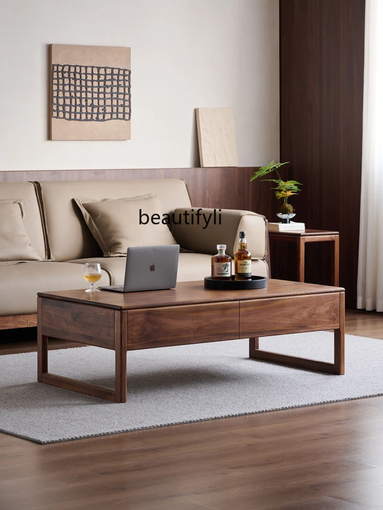 Wooden coffee table Modern simple all solid wood Living room coffee table Drawer storage low table
Wooden coffee table Modern simple all solid wood Living room coffee table Drawer storage low table