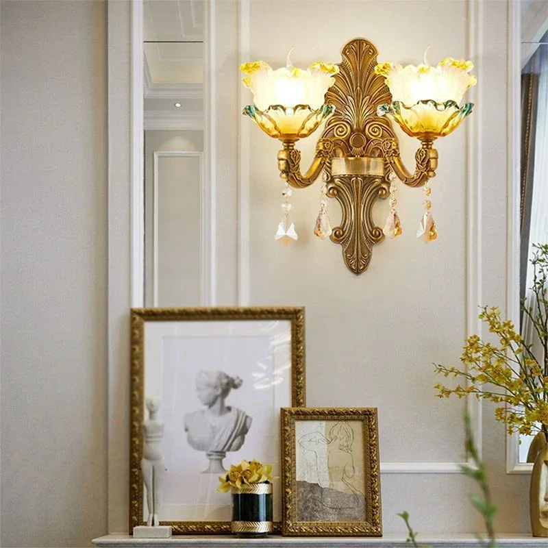 DORIAN European Crystal Wall Lamp Luxury Living Room Bedroom Bedside Lamp Background Wall Corridor Villa Hotel Lighting
DORIAN European Crystal Wall Lamp Luxury Living Room Bedroom Bedside Lamp Background Wall Corridor Villa Hotel Lighting