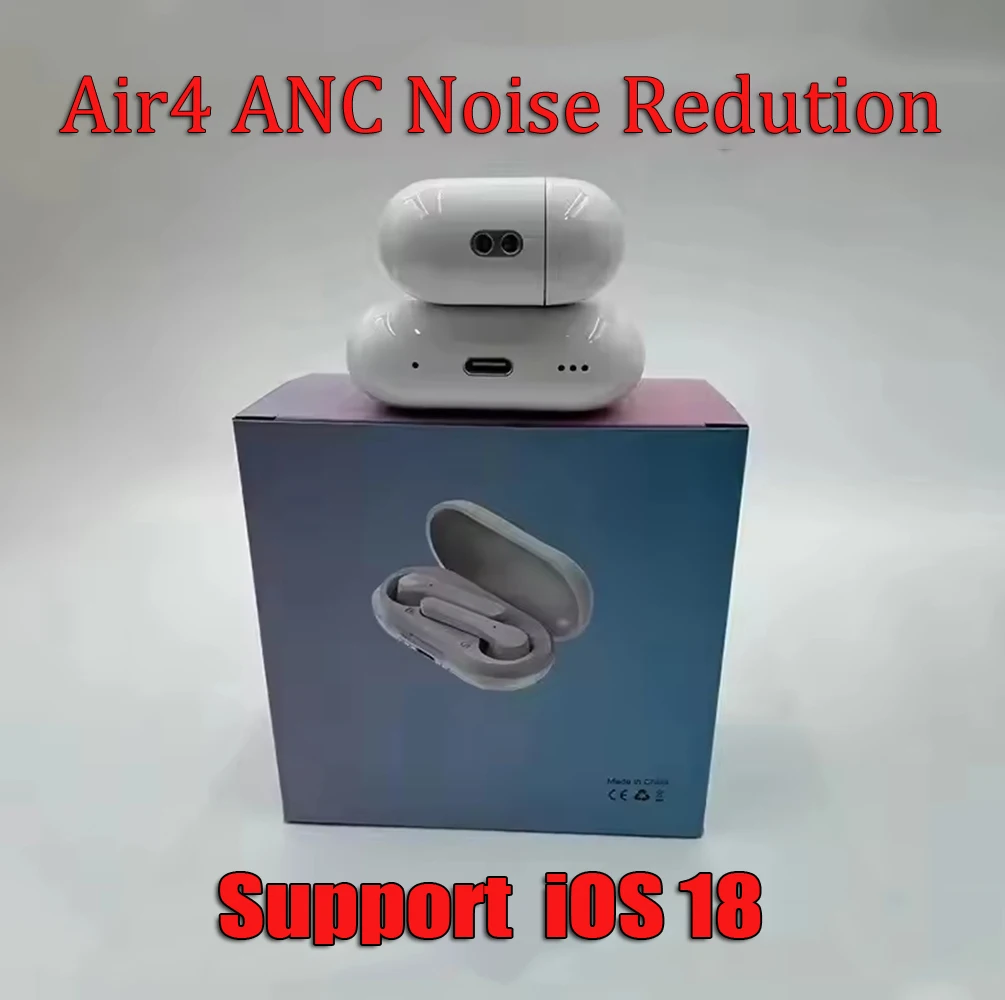 2024 New ios18 ANC Active Noise Cancellation Wireless Bluetooth 5.3 Earphone Sports Headphones Stereo Ear Buds for Air4
2024 New ios18 ANC Active Noise Cancellation Wireless Bluetooth 5.3 Earphone Sports Headphones Stereo Ear Buds for Air4