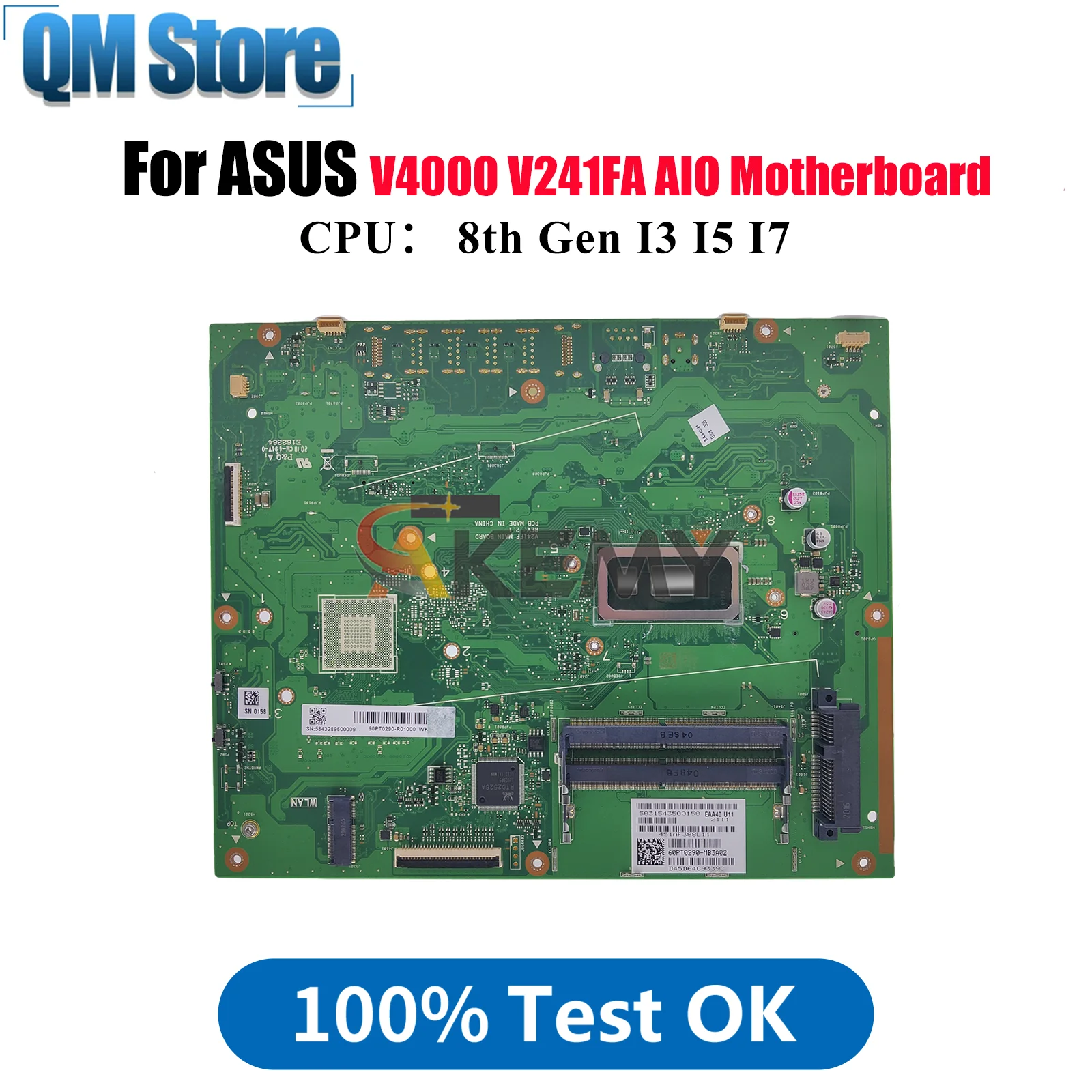 V241FA Motherboard For ASUS Vivo AiO V4000 V241F V241FA V241FF Mainboard With I3 I5 I7 CPU 100% tests OK fast shipping stk
V241FA Motherboard For ASUS Vivo AiO V4000 V241F V241FA V241FF Mainboard With I3 I5 I7 CPU 100% tests OK fast shipping stk