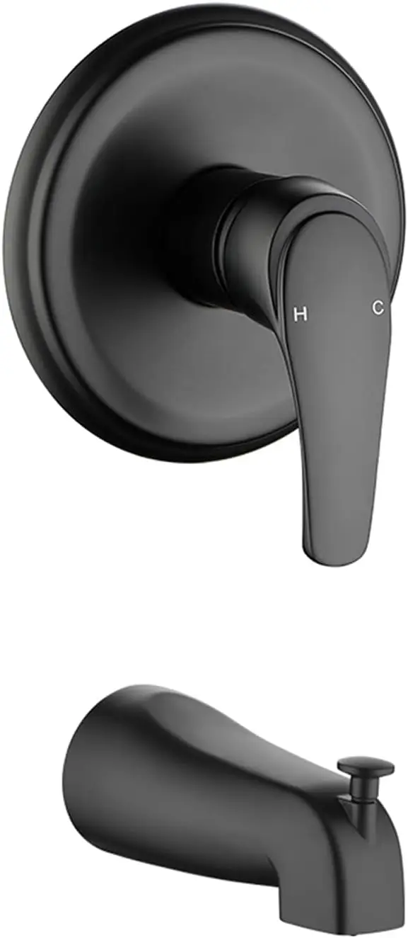 Shower Valve Trim Kit with Tub Spout Matte Black Tub Shower Rough-In Mixer Valve Bathroom Trim Kit
Shower Valve Trim Kit with Tub Spout Matte Black Tub Shower Rough-In Mixer Valve Bathroom Trim Kit