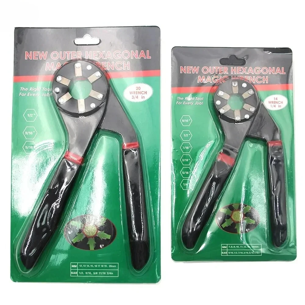 6/8 Inch Magic Wrench Maintenance Adjustable Twisting Hand Clamping Socket Outer Hexagonal Multifunctional Tool
6/8 Inch Magic Wrench Maintenance Adjustable Twisting Hand Clamping Socket Outer Hexagonal Multifunctional Tool