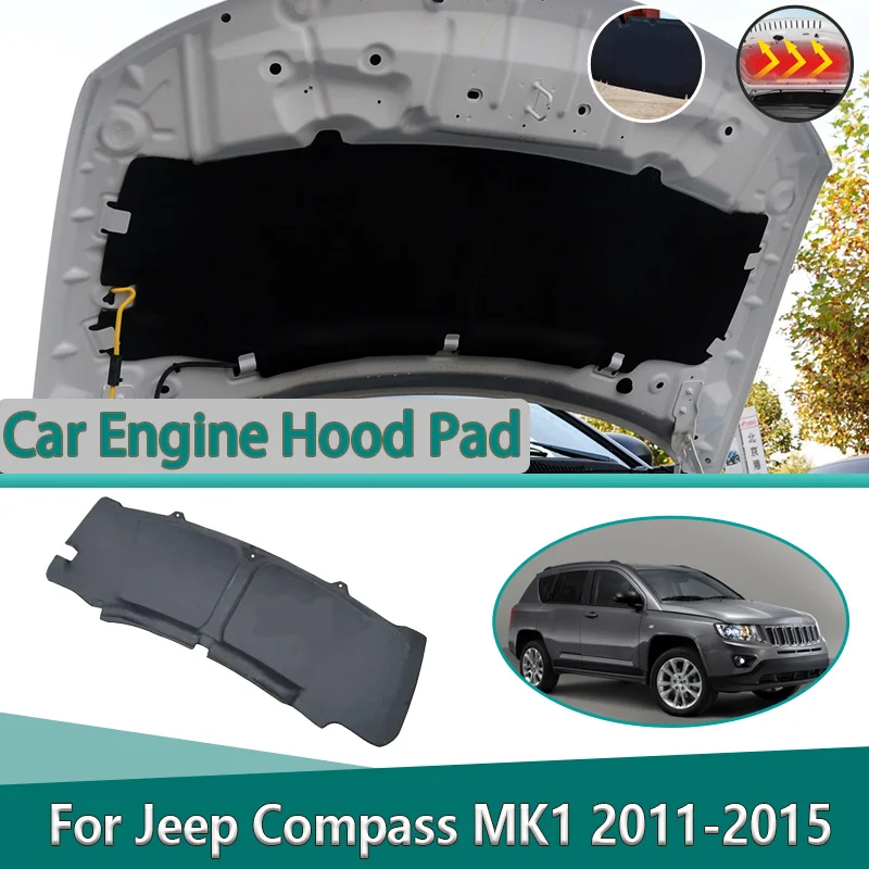 For Jeep Compass MK1 2011-2015 Car Front Hood Lining Soundproof Cotton Pad Heat Insulation Mat Noise Reduction Car Accessories
For Jeep Compass MK1 2011-2015 Car Front Hood Lining Soundproof Cotton Pad Heat Insulation Mat Noise Reduction Car Accessories
