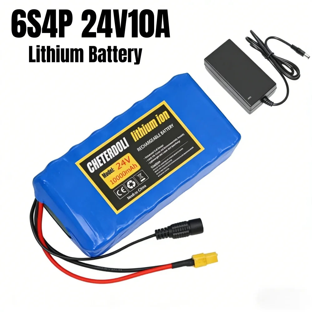 NEW 6s4p 24V 10Ah 14Ah 18650 Lithium Battery 25.2v 10000mAh Moped /Electric/Li Ion Battery replacement
NEW 6s4p 24V 10Ah 14Ah 18650 Lithium Battery 25.2v 10000mAh Moped /Electric/Li Ion Battery replacement