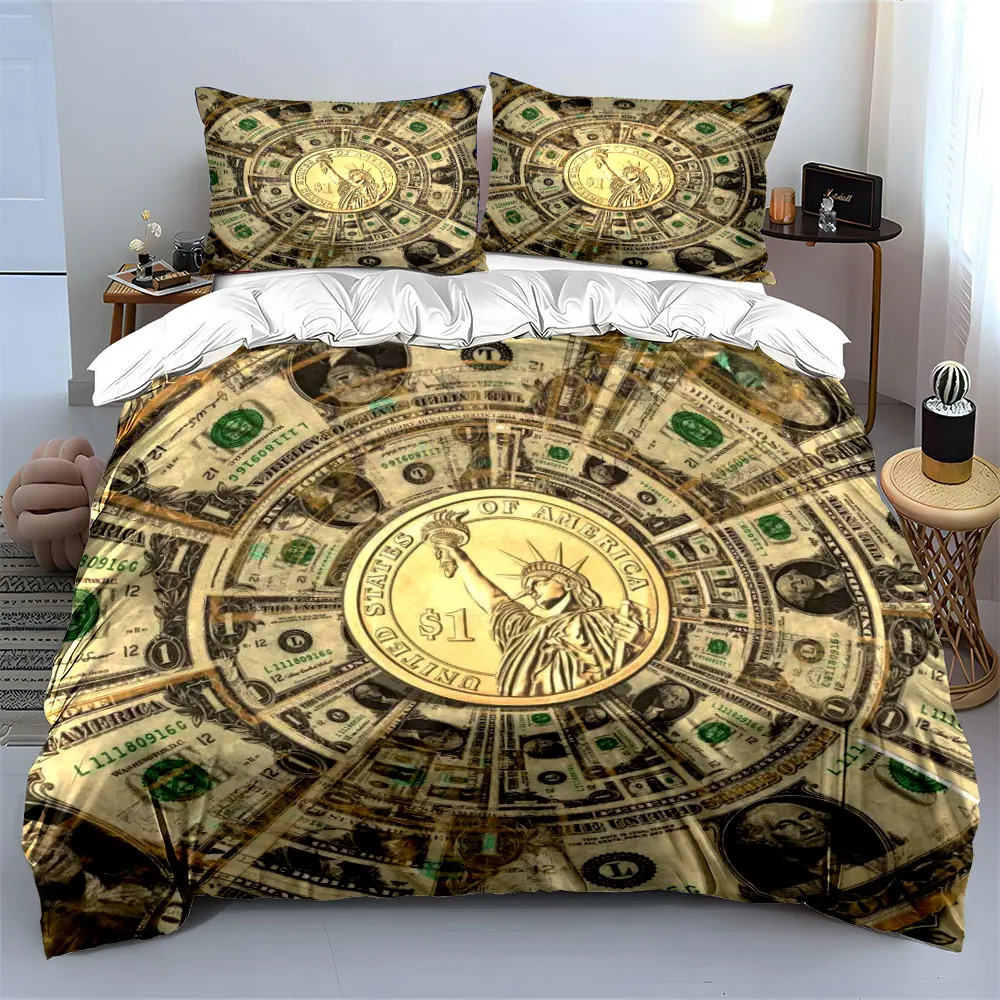 Money Design Art Set Bedding Set with 1 Duvet Cover 2 Pillowcases Single Double King Queen, Gift
Money Design Art Set Bedding Set with 1 Duvet Cover 2 Pillowcases Single Double King Queen, Gift