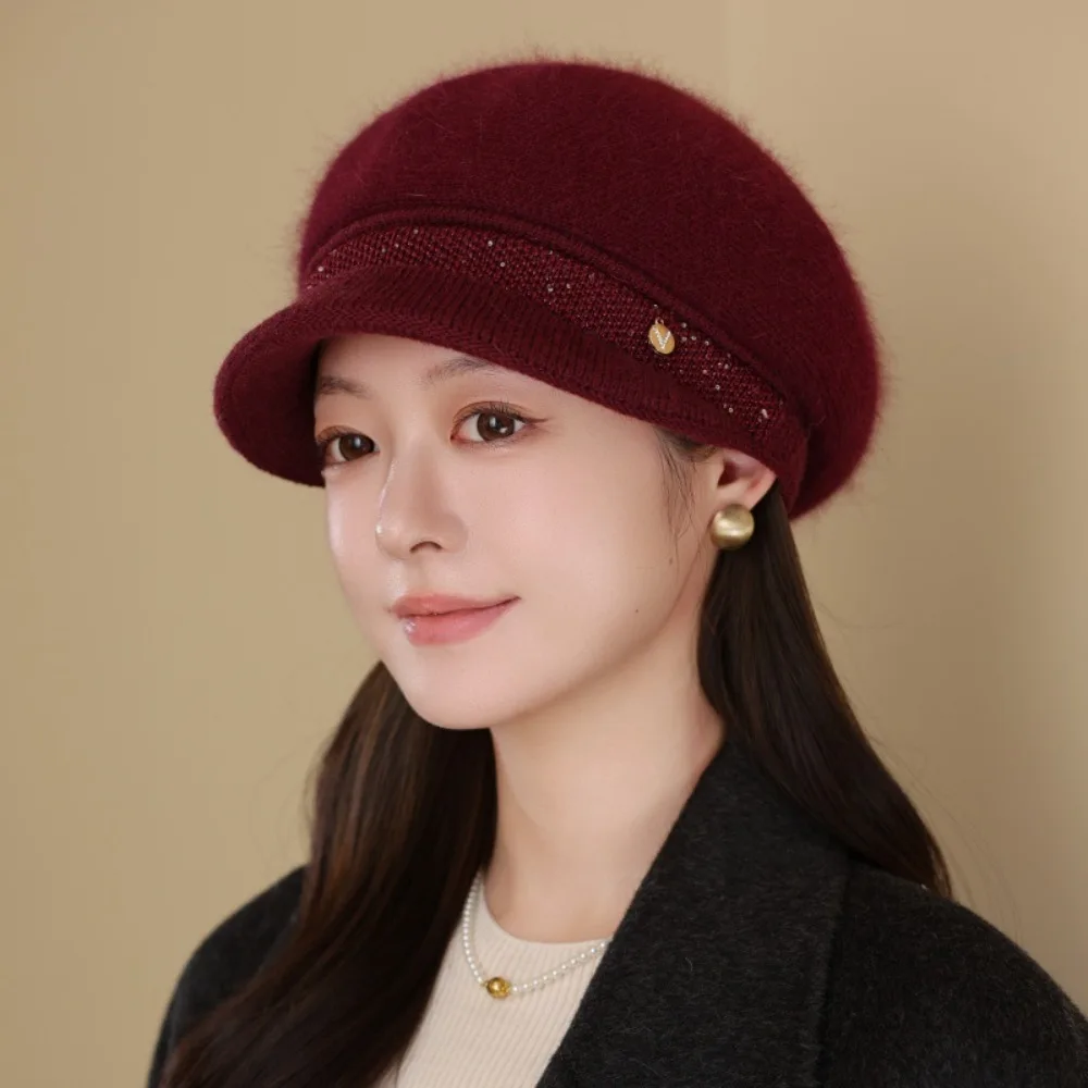 Fashion Thickened Winter Warm Hat Fur Lined Solid Color Knitted Hat Keep Warm Winter Beret Autumn
Fashion Thickened Winter Warm Hat Fur Lined Solid Color Knitted Hat Keep Warm Winter Beret Autumn