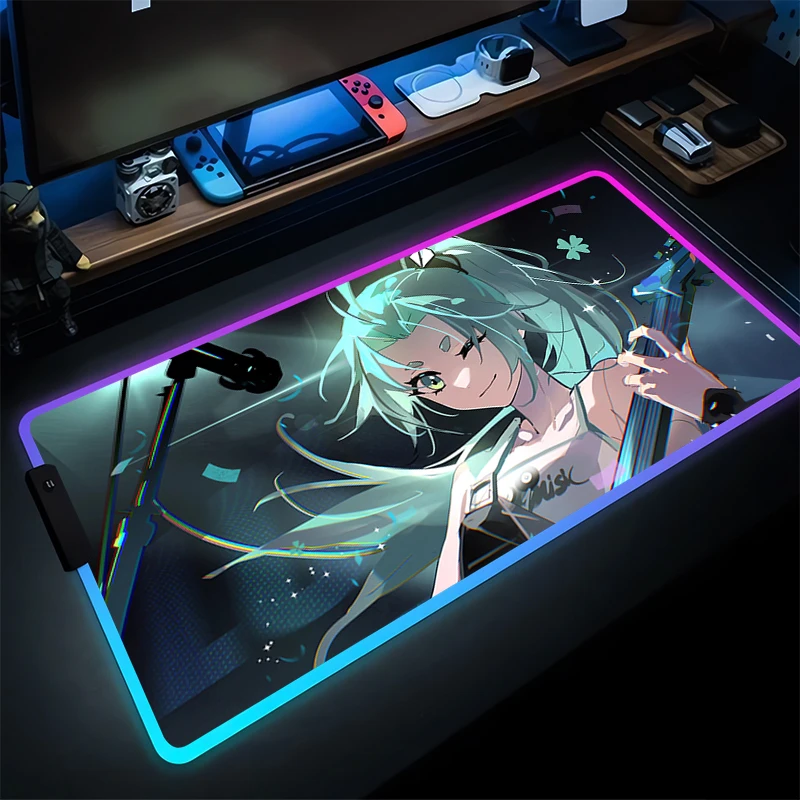 RGB Mouse Pad Gamer Computer HD Extended Game Mousepad LED Luminous Desk Mat To Be Hero X Keyboard Pad Rubber Durable Mouse Mat
RGB Mouse Pad Gamer Computer HD Extended Game Mousepad LED Luminous Desk Mat To Be Hero X Keyboard Pad Rubber Durable Mouse Mat