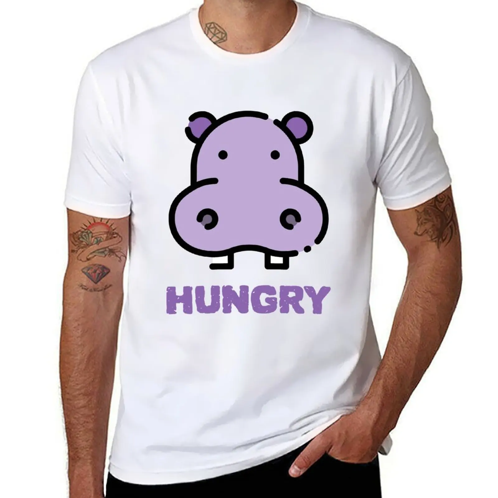 Hungry Hippo - Cute Baby Hippo T-Shirt t shirt men 100% cotton luxury brand t shirts for man graphic funny T-Shirt
Hungry Hippo - Cute Baby Hippo T-Shirt t shirt men 100% cotton luxury brand t shirts for man graphic funny T-Shirt