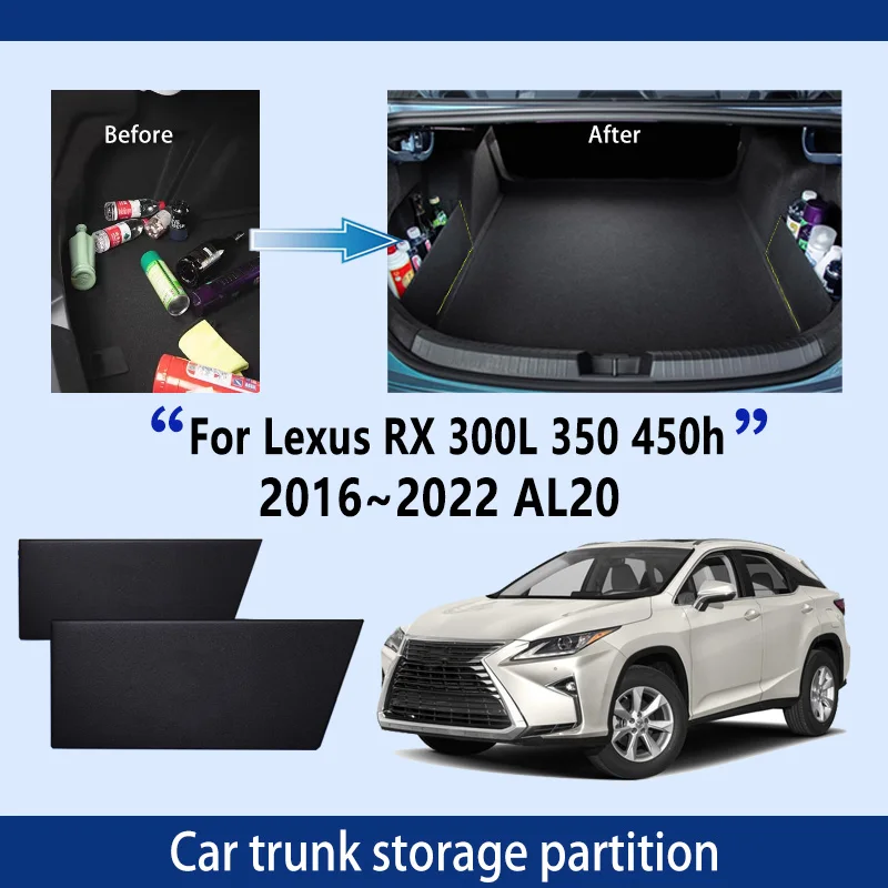 Car Accessories For Lexus RX 300L 350 450h 2016~2022 2021 AL20 Trunk Storage Partition Multifunction Storage Auto Interior Parts
Car Accessories For Lexus RX 300L 350 450h 2016~2022 2021 AL20 Trunk Storage Partition Multifunction Storage Auto Interior Parts