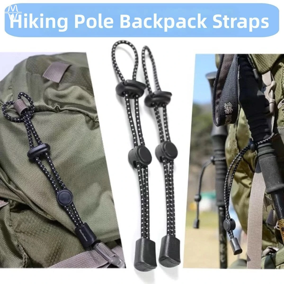 Adjustable Hiking Pole Strap Backpack Walking Stick Holder Elastic Trekking Pole Tie for Outdoor Camping
Adjustable Hiking Pole Strap Backpack Walking Stick Holder Elastic Trekking Pole Tie for Outdoor Camping