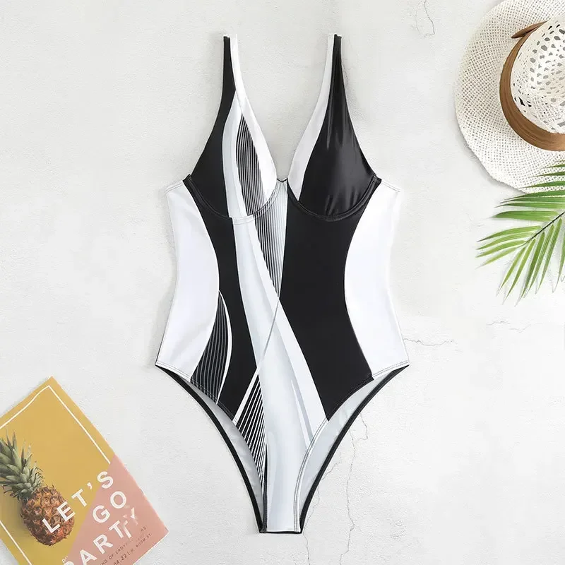 2025 Patchwork Print One Piece Swimsuit Women,sexy V-neck Backless Swimwear,slim Bikini,Adjustable Strap Monokini,bathing Suit
2025 Patchwork Print One Piece Swimsuit Women,sexy V-neck Backless Swimwear,slim Bikini,Adjustable Strap Monokini,bathing Suit