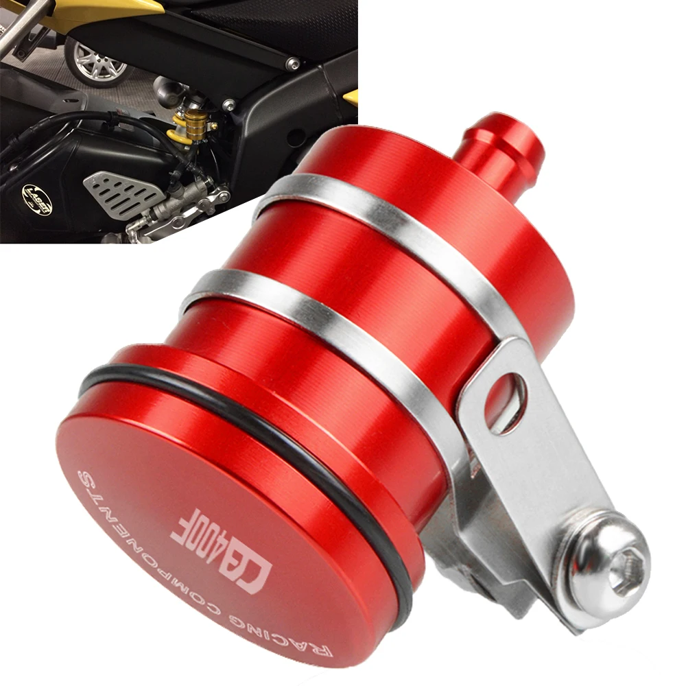 Motorcycle CNC Rear Brake Fluid Reservoir Clutch Tank Oil Fluid Cup Cover FOR HONDA CB400F CB 400F 2013 2014 2015 2016 Universal
Motorcycle CNC Rear Brake Fluid Reservoir Clutch Tank Oil Fluid Cup Cover FOR HONDA CB400F CB 400F 2013 2014 2015 2016 Universal