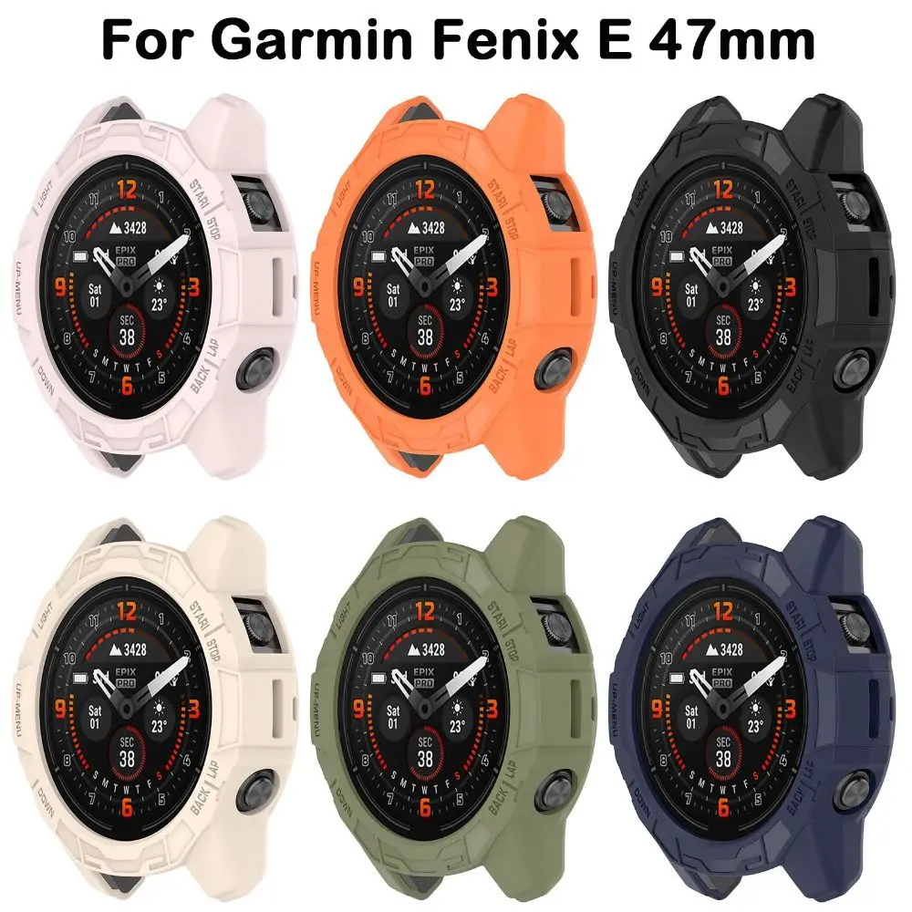 Soft TPU Protective Case Frame Bumper Edge Shell Accessories Smart Watch Screen Protector for Garmin Fenix E 47mm
Soft TPU Protective Case Frame Bumper Edge Shell Accessories Smart Watch Screen Protector for Garmin Fenix E 47mm