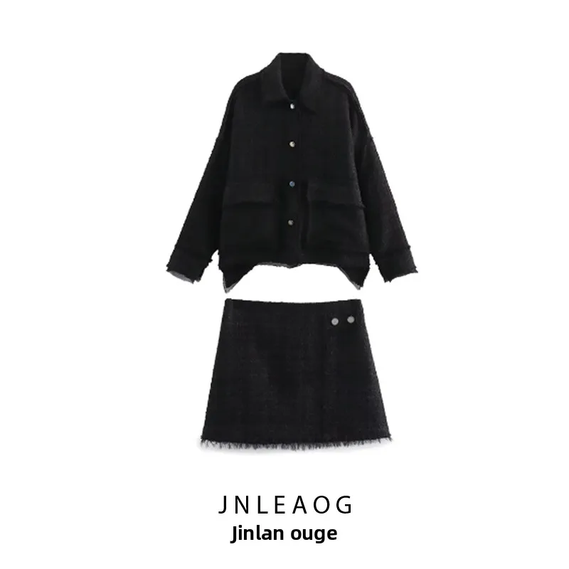 Faionable Texture Outerwear And Skirt Set Women's Casual Sle Four Seasons Polyester Fabric Striped Pattern Two Piece Set
Faionable Texture Outerwear And Skirt Set Women's Casual Sle Four Seasons Polyester Fabric Striped Pattern Two Piece Set