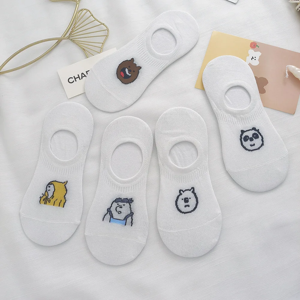 5 Pairs Women's Socks Spring Summer Pure Cotton Socks New White Socks Thin Sock Breathable Sock Cartoon Boat Non-slip Socks
5 Pairs Women's Socks Spring Summer Pure Cotton Socks New White Socks Thin Sock Breathable Sock Cartoon Boat Non-slip Socks