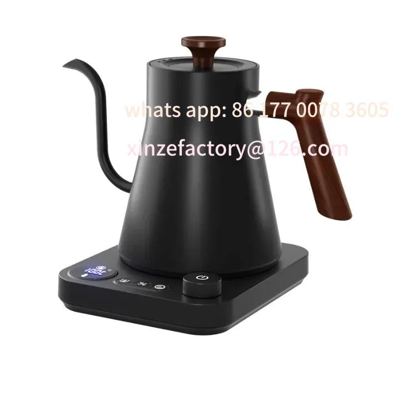 Customizable Electric Gooseneck Kettle 900ML Hand Brew Coffee Pot Smart Teapot Temperature Control Pot Rapid Heating Kettle
Customizable Electric Gooseneck Kettle 900ML Hand Brew Coffee Pot Smart Teapot Temperature Control Pot Rapid Heating Kettle