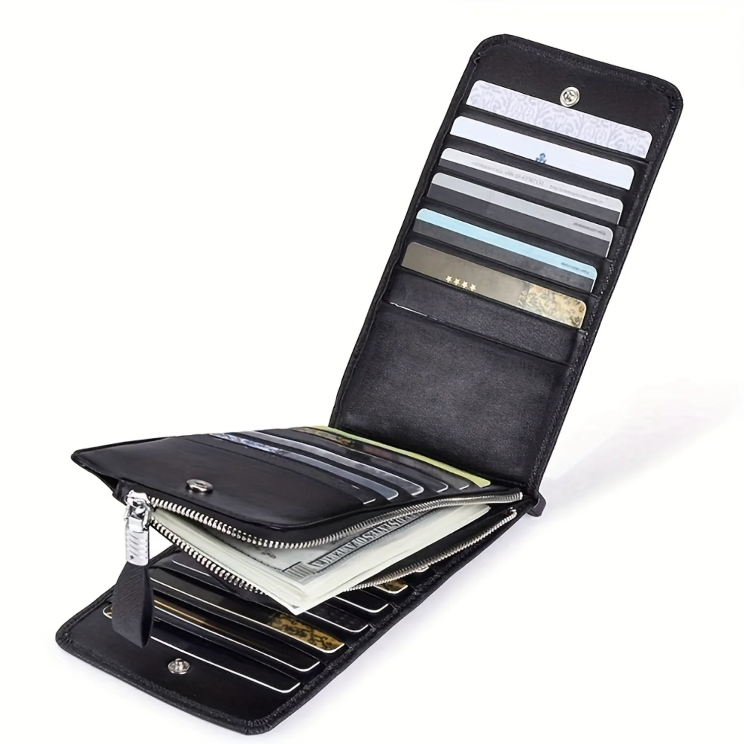 Secure, Streamlined Slim Faux Leather Wallet with Removable ID Window, Durable Polyester Lining, Zip-Long Compartment, Easy-to-C
Secure, Streamlined Slim Faux Leather Wallet with Removable ID Window, Durable Polyester Lining, Zip-Long Compartment, Easy-to-C