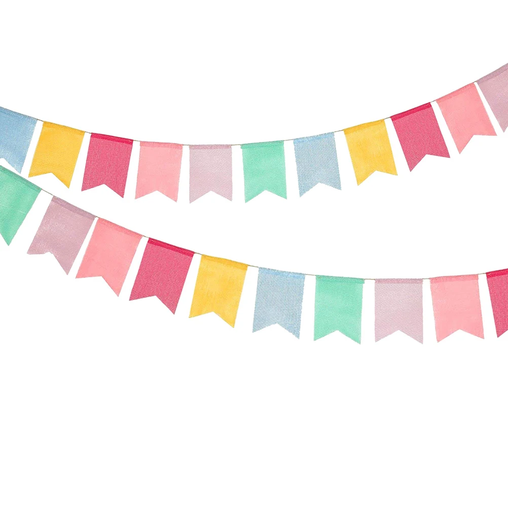 Bunting Garland Flags Banner Decorative Party Decoration Non Woven Fabric Kids Room Birthday Christmas Celebration Home Festive 
Bunting Garland Flags Banner Decorative Party Decoration Non Woven Fabric Kids Room Birthday Christmas Celebration Home Festive