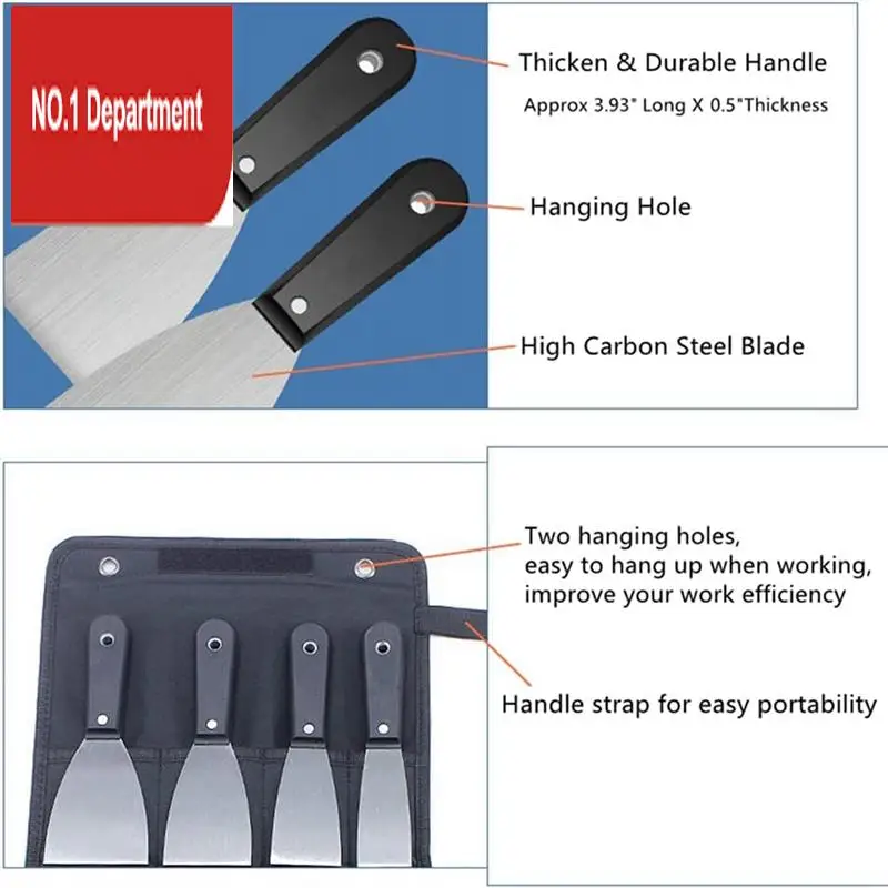 7PCS Drywall Tools, Knife Set Kit Drywall Taping Knife Kit Spackle Knife, Wallpaper Scraper Puttys Knives, Paint Remove
7PCS Drywall Tools, Knife Set Kit Drywall Taping Knife Kit Spackle Knife, Wallpaper Scraper Puttys Knives, Paint Remove
