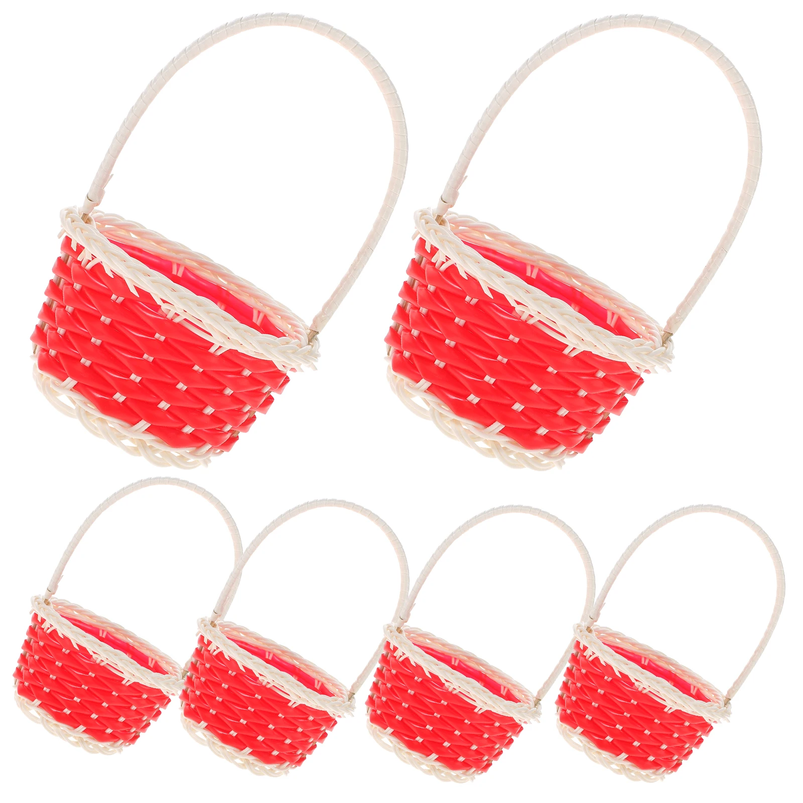 Children Handbasket Small Plastic Woven Baskets Mini Tiny Handles Easter Gift Decorative Kids Toy Basket
Children Handbasket Small Plastic Woven Baskets Mini Tiny Handles Easter Gift Decorative Kids Toy Basket