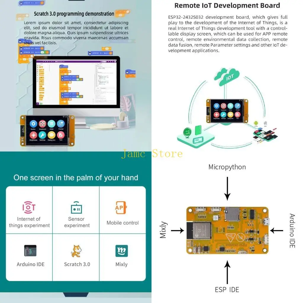 LX0B ESP32 for LVGL WIFI&Bluetooth-compatible Development Board 2.8in Digital Screen TFT LCD Module Automatic Download
LX0B ESP32 for LVGL WIFI&Bluetooth-compatible Development Board 2.8in Digital Screen TFT LCD Module Automatic Download