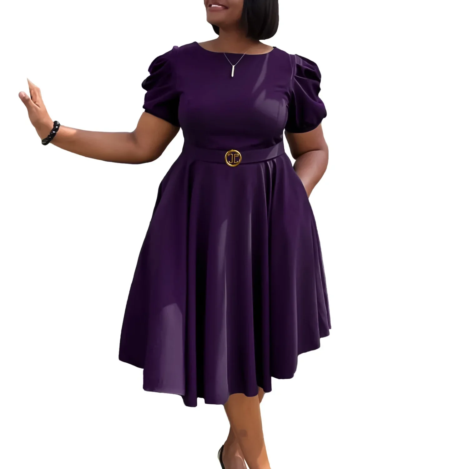 2024 African Clothes for Women Autumn Fashion African Short Sleeve Polyester Party Evening Pleat Midi Dress Africa Clothing
2024 African Clothes for Women Autumn Fashion African Short Sleeve Polyester Party Evening Pleat Midi Dress Africa Clothing