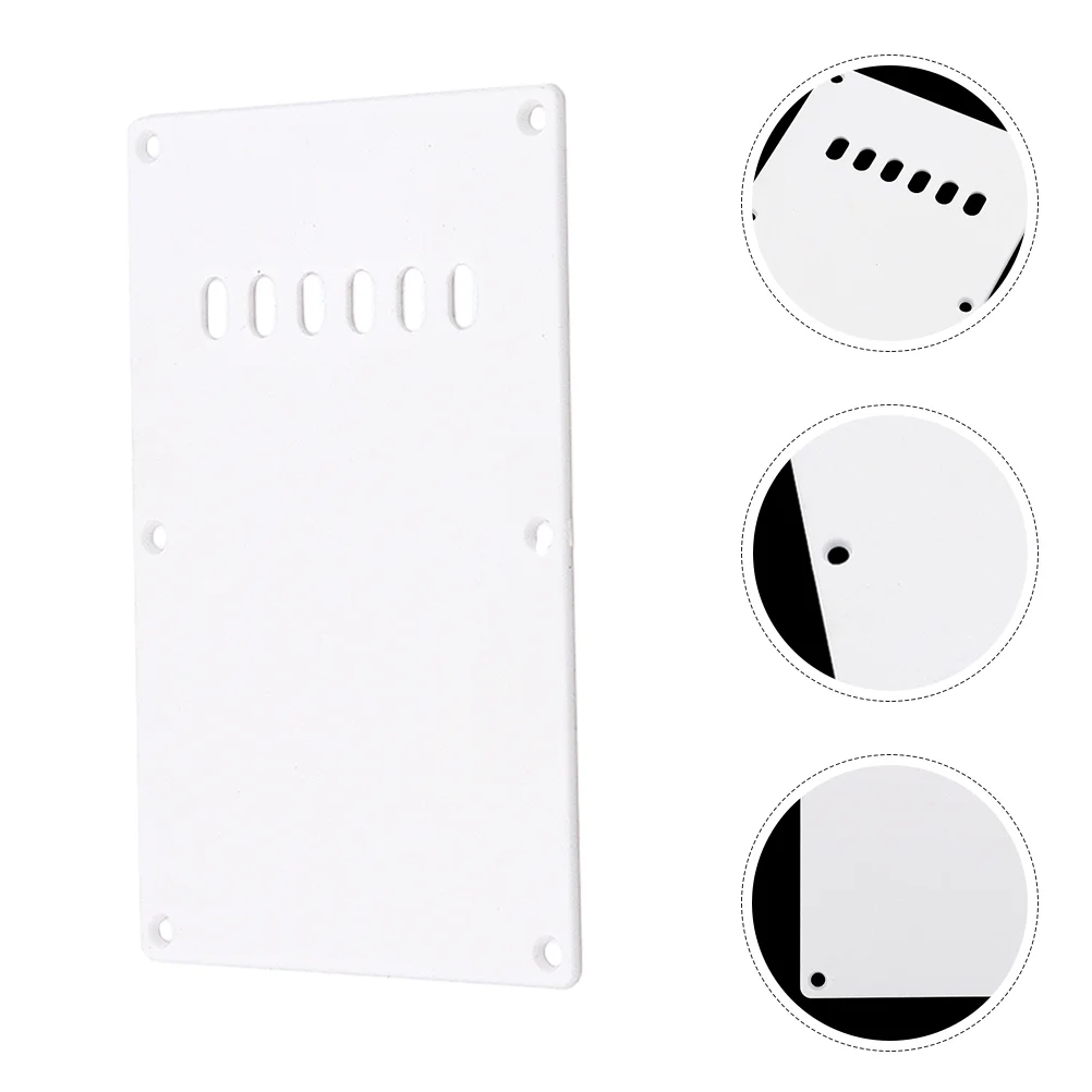 6 Holes Black Single Layer Backplate Electric Pickguard Rear Tremolo Cover Protective Guitar Protector Repair Option
6 Holes Black Single Layer Backplate Electric Pickguard Rear Tremolo Cover Protective Guitar Protector Repair Option