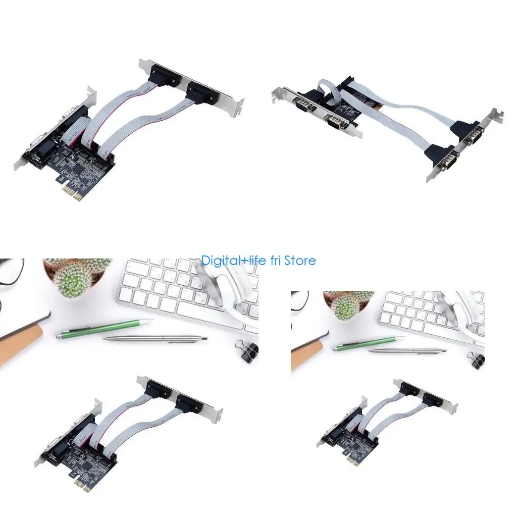 E06D Pcie To Two Serial Port RS232 and DB25 Parallel Port LPTto PCIE Card Adapter Converter Ax99100 Chip TXB077-AX99100-4S
E06D Pcie To Two Serial Port RS232 and DB25 Parallel Port LPTto PCIE Card Adapter Converter Ax99100 Chip TXB077-AX99100-4S