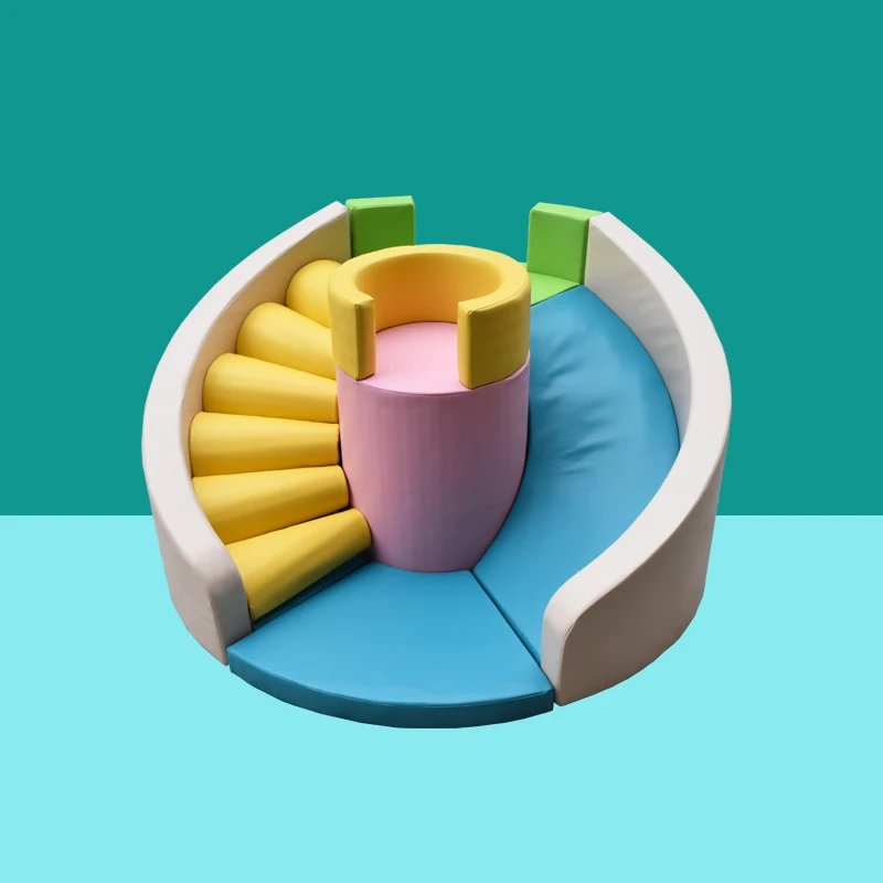 Moetry Indoor Kids Playground Equipment Soft Play Sets Rounded Stair with Foam Slide Baby Sensory Play
Moetry Indoor Kids Playground Equipment Soft Play Sets Rounded Stair with Foam Slide Baby Sensory Play