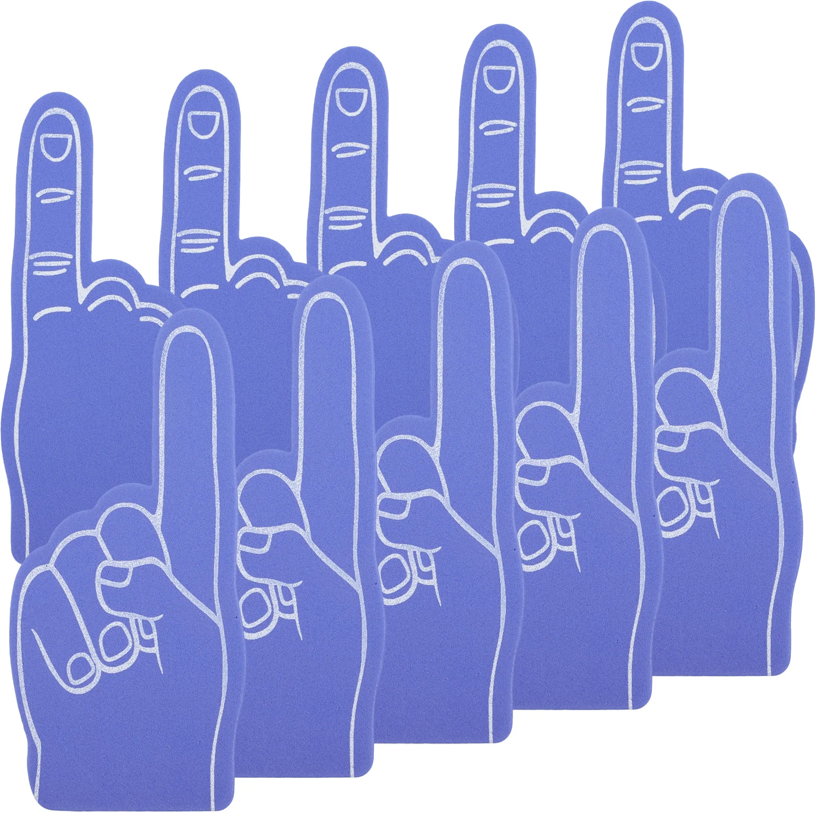12pcs Foam Finger Printed Design For Sports Events Party Prop Cheerleading Spirit Item Noisemaker
12pcs Foam Finger Printed Design For Sports Events Party Prop Cheerleading Spirit Item Noisemaker