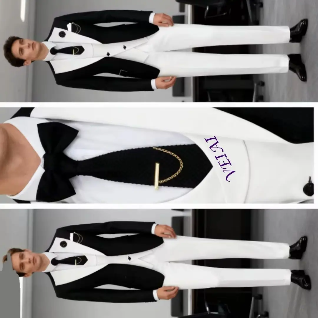 Customized 3-Piece Slim Fit Men's Tuxedo Suits Formal Business Groom Costume for Wedding Party Prom - Jacket Pant Vest Set
Customized 3-Piece Slim Fit Men's Tuxedo Suits Formal Business Groom Costume for Wedding Party Prom - Jacket Pant Vest Set