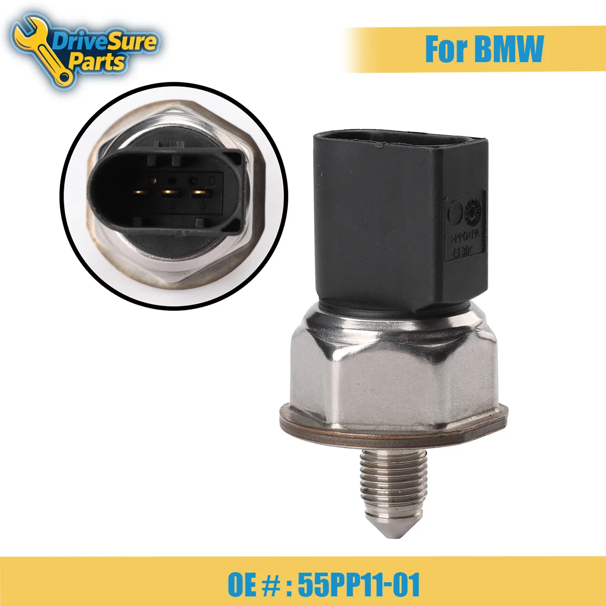 55PP11-01 Fuel Rail Pressure Regulator Sensor For BMW X5 X6 Z4 E81 E82 E87 E88 F04 F07 F10 Peugeot Citroen Car Accessories
55PP11-01 Fuel Rail Pressure Regulator Sensor For BMW X5 X6 Z4 E81 E82 E87 E88 F04 F07 F10 Peugeot Citroen Car Accessories