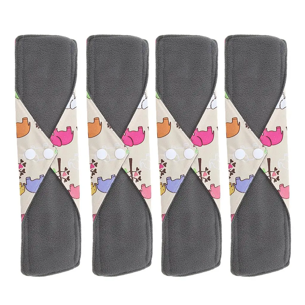 4 шт. многоразовых бамбуковых гигиенических прокладок для женщин, ночные прокладки, вкладыши для трусиков
4 шт. многоразовых бамбуковых гигиенических прокладок для женщин, ночные прокладки, вкладыши для трусиков