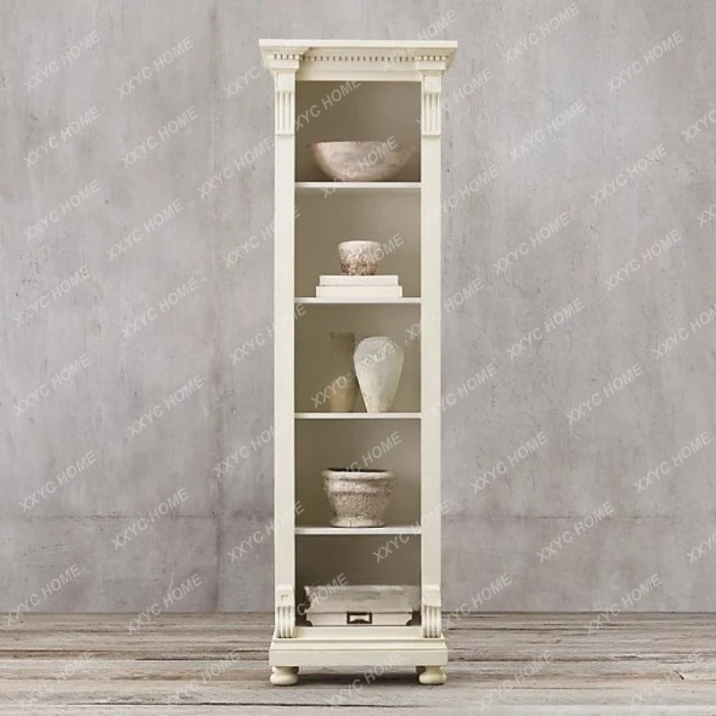 rural bookshelf European simple white old display storage cabinet
rural bookshelf European simple white old display storage cabinet