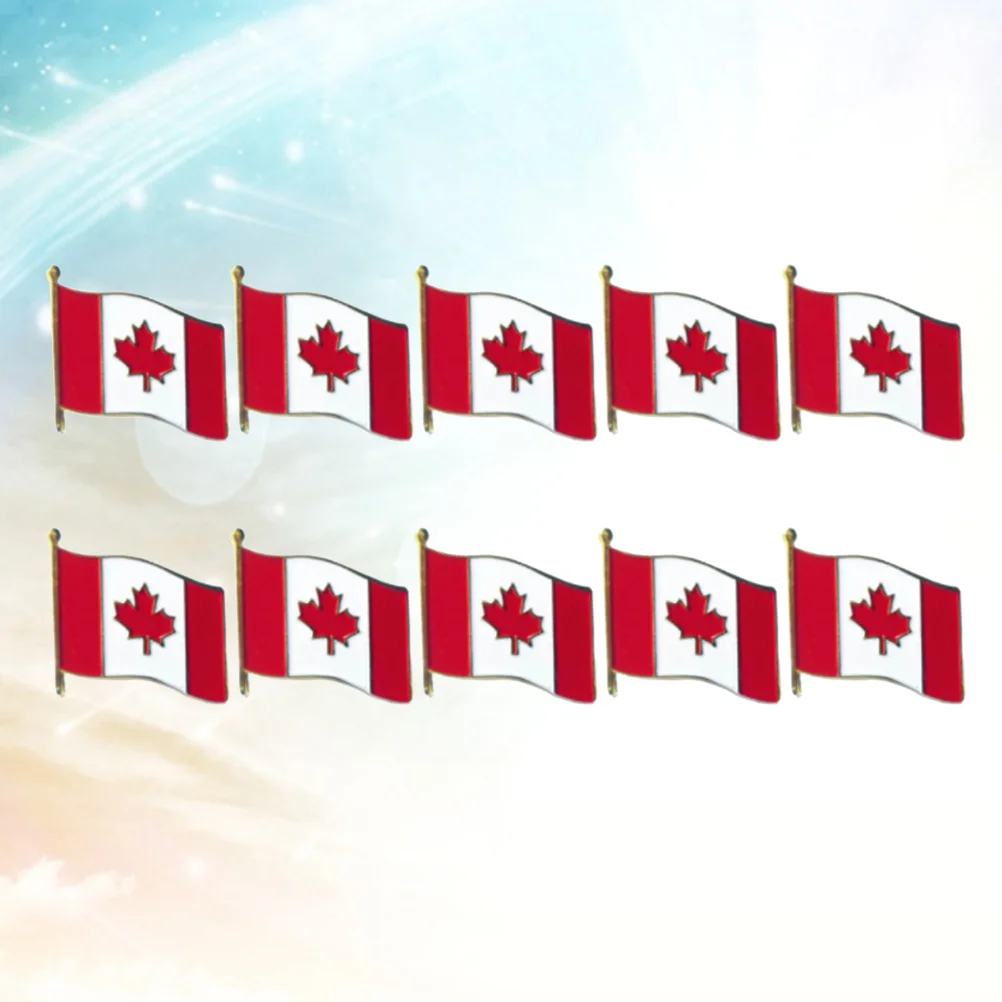 10Pcs Iron Brooch Canadian Flag Canadian Flag National Personalized Lightweight Party Decoration Festive Accessory
10Pcs Iron Brooch Canadian Flag Canadian Flag National Personalized Lightweight Party Decoration Festive Accessory