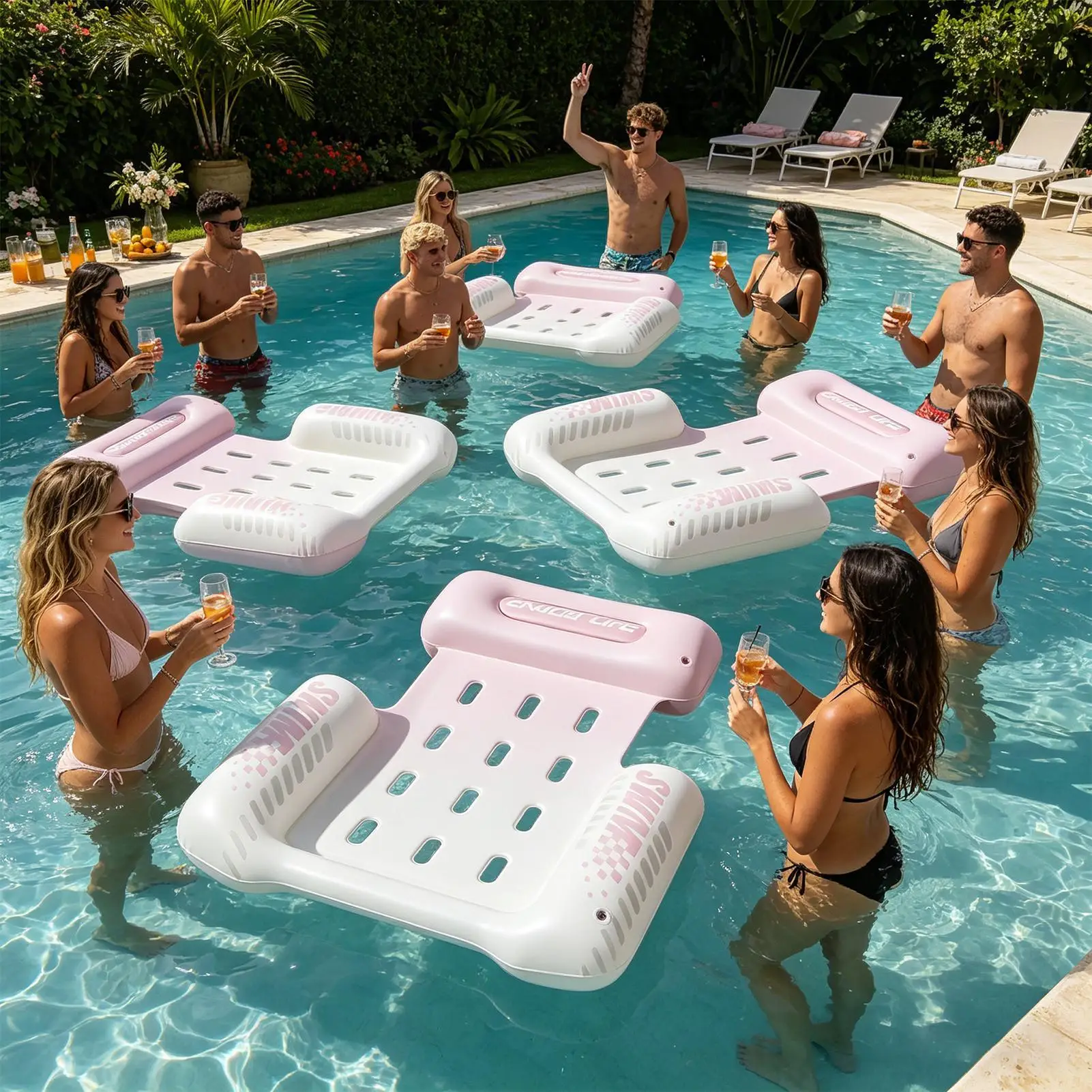 Portable Water Lounge Raft Floating Bed for Adults Sunbathing Perfect for Summer Travel Beach Park & Pool Use
Portable Water Lounge Raft Floating Bed for Adults Sunbathing Perfect for Summer Travel Beach Park & Pool Use