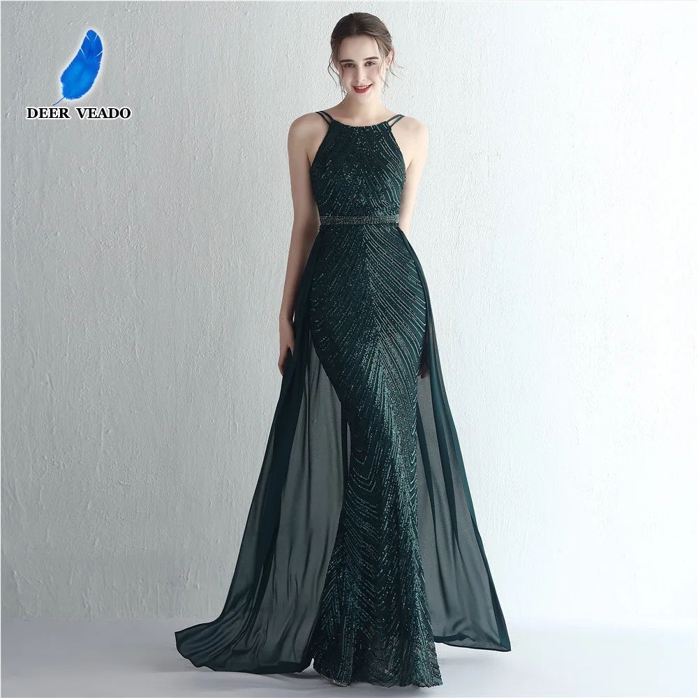 DEERVEADO Elegant Mermaid Sequins Evening Dress with Detachable Train Women's Formal Occasion Dress Prom Party Maxi Dresses
DEERVEADO Elegant Mermaid Sequins Evening Dress with Detachable Train Women's Formal Occasion Dress Prom Party Maxi Dresses
