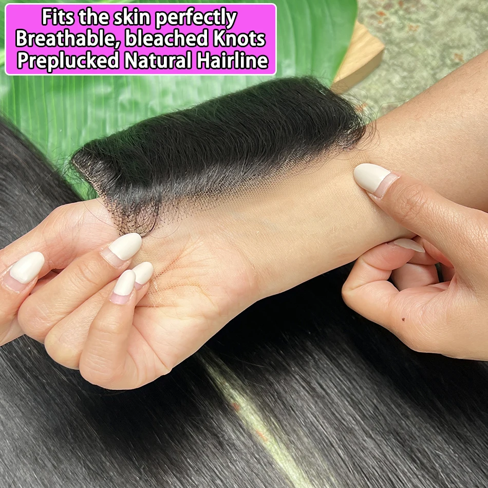 4x6 HD Lace Closure Straight 100% Human Hair #1B Natural Black Color Preplucked Deep Parting Invisible Lace Raw Virgin Hair
4x6 HD Lace Closure Straight 100% Human Hair #1B Natural Black Color Preplucked Deep Parting Invisible Lace Raw Virgin Hair