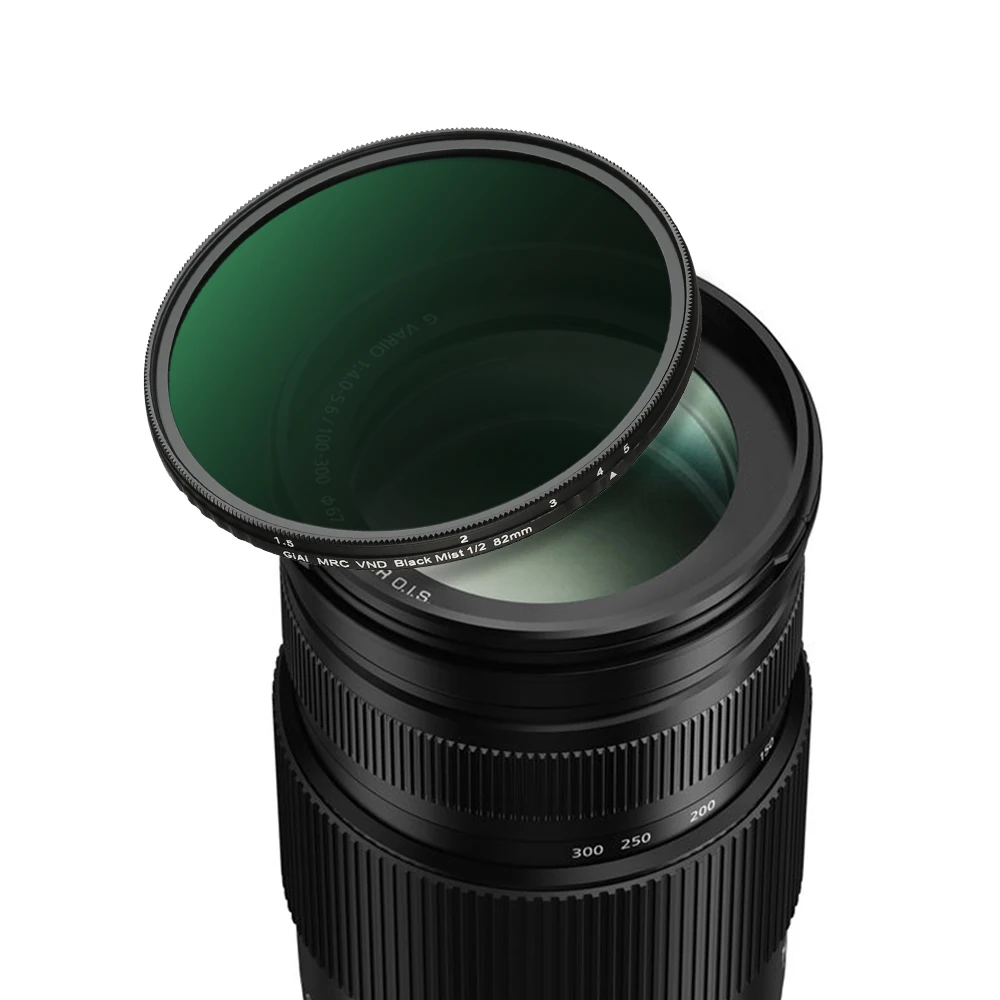 77MM 2 in 1 Optical Glass GiAi 1/4 Black Mist Variable ND3 To ND32 Camera Lens Filter
77MM 2 in 1 Optical Glass GiAi 1/4 Black Mist Variable ND3 To ND32 Camera Lens Filter