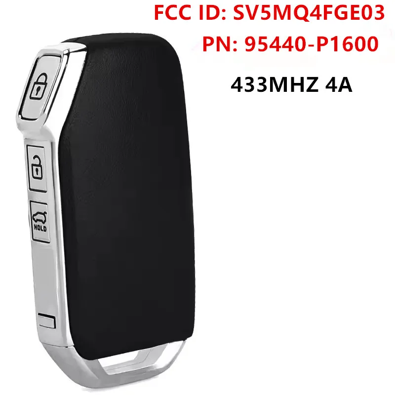 KEYECU Replacement 3 Button Smart Remote Key FOB 433MHZ 4A CHIP for Kia Sportage 2022-2024 95440-P1600 FCC ID SV5MQ4FGE03
KEYECU Replacement 3 Button Smart Remote Key FOB 433MHZ 4A CHIP for Kia Sportage 2022-2024 95440-P1600 FCC ID SV5MQ4FGE03