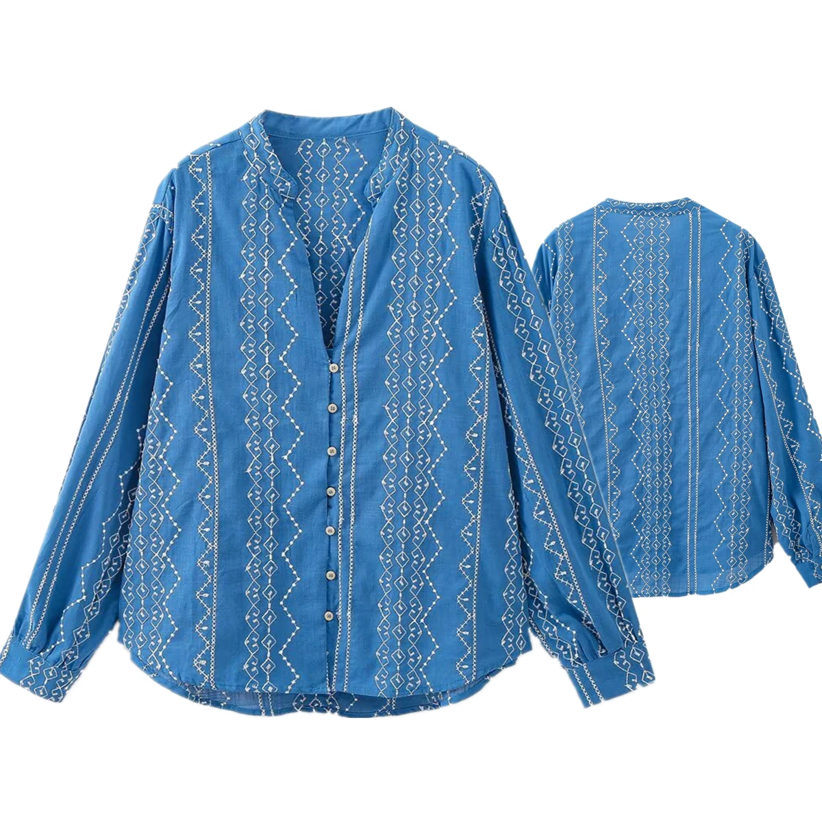 Maxdutti 2025 Moroccan Cotton Embroidered Hollow Shirt French Vacation Style Summer Casual Blouse Women Top
Maxdutti 2025 Moroccan Cotton Embroidered Hollow Shirt French Vacation Style Summer Casual Blouse Women Top