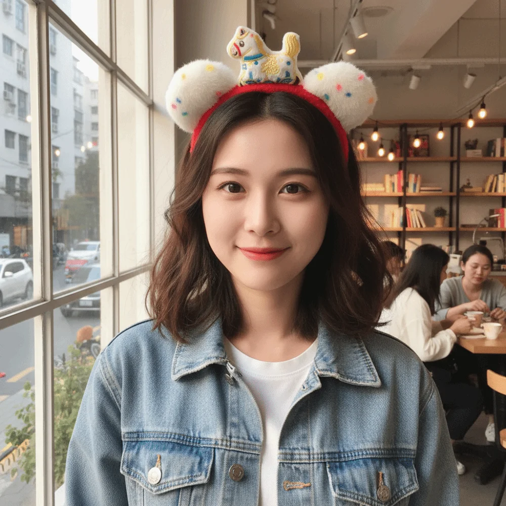 Cute Cartoon Horse Hair Hoop Mascot Plush New Year Headband Headwear Pony New Year Headpiece Photo Prop
Cute Cartoon Horse Hair Hoop Mascot Plush New Year Headband Headwear Pony New Year Headpiece Photo Prop