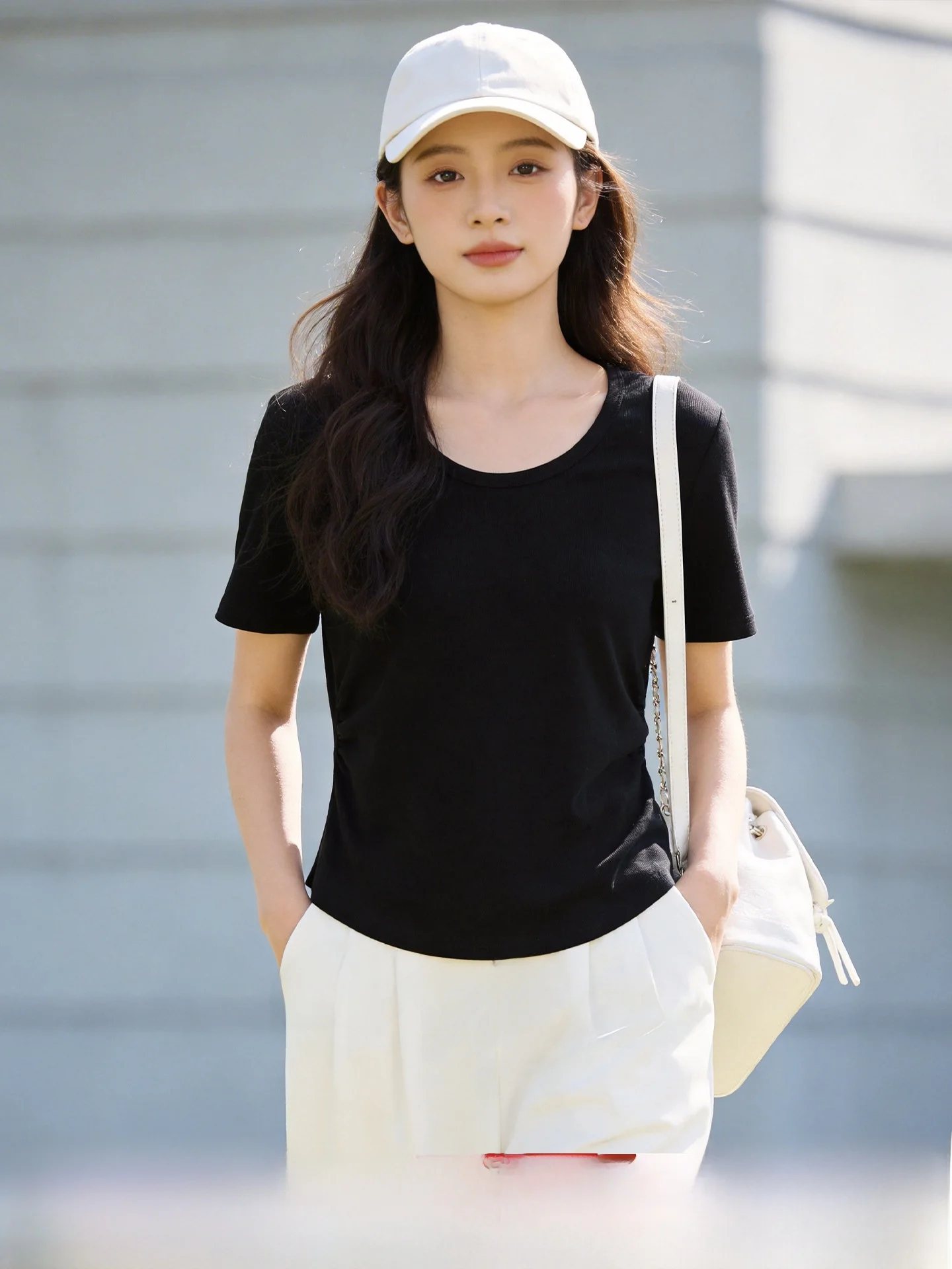 plus Size Slimming Short Sleeve T-Shirt Women's Summer New Style High Waist Polyester Fiber Casual A-Line Skirt Design T-Shirt
plus Size Slimming Short Sleeve T-Shirt Women's Summer New Style High Waist Polyester Fiber Casual A-Line Skirt Design T-Shirt