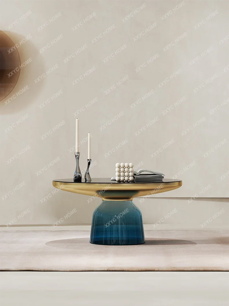 A Nordic Light Luxury Tempered Glass Side Table Simple Modern Creative round Tea Table Sofa Small Coffee Table Combination
A Nordic Light Luxury Tempered Glass Side Table Simple Modern Creative round Tea Table Sofa Small Coffee Table Combination