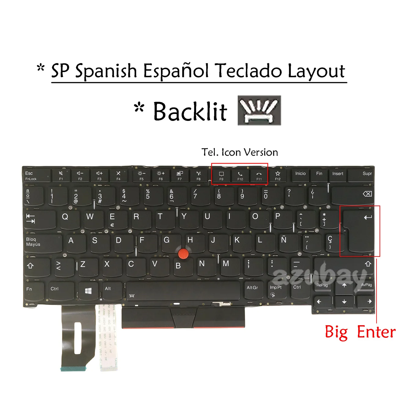 Spanish Laptop Keyboard For Lenovo ThinkPad T14s Gen 1 2020 (20T0 20T1 20UH 20UJ), X1 Extreme Gen 3 20TK 20TL 2020, Backlit
Spanish Laptop Keyboard For Lenovo ThinkPad T14s Gen 1 2020 (20T0 20T1 20UH 20UJ), X1 Extreme Gen 3 20TK 20TL 2020, Backlit